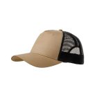 Malfini baseball sapka Trucker 5P homok-fekete