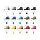 Malfini baseball sapka Trucker 5P bíborszín-ébenszürke