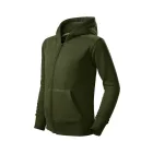 Malfini gyerek pulóver Trendy Zipper 300 military
