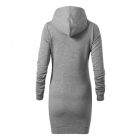 Malfini női pulóver-ruha Snap 320 melírozott sötétszürke