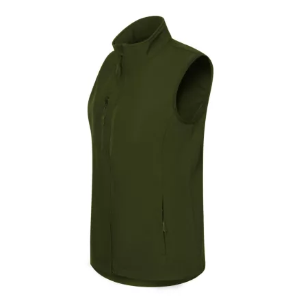 Malfini női softshell mellény Trail 280 military