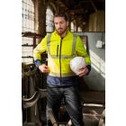 Rimeck láthatósági softshell kabát Drop HV fluo-sárga-tengerkék