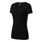 Malfini női póló Action V-Neck 180 fekete