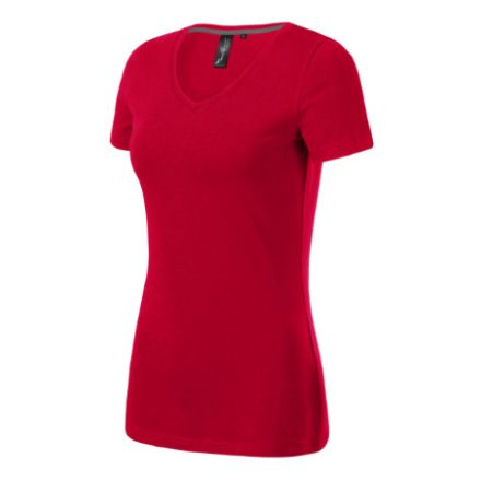 Malfini női póló Action V-Neck 180 piros