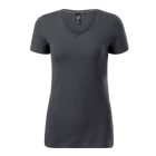 Malfini női póló Action V-Neck 180 világos antracit