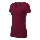 Malfini női póló Action V-Neck 180 garnet