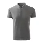 Malfini galléros póló Pique Free 200 sötétszürke melírozott