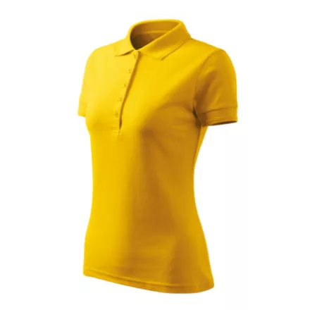 Malfini női galléros póló Pique Free 200 sárga