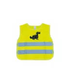 Amio láthatósági gyerek mellény Dino UV sárga