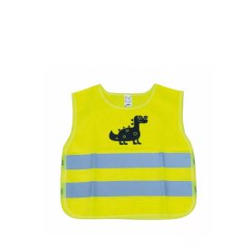 Amio láthatósági gyerek mellény Dino UV sárga