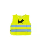 Amio láthatósági gyerek mellény Dog UV sárga