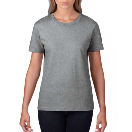 Anvil női póló Fashion Basic Tee 150 melírozott szürke