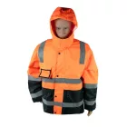 4WRK 6 az 1-ben láthatósági téli kabát Aurora Winter Hi-Vis narancs-fekete