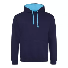 AWDis pulóver Varsity 280 tengerkék-hawaii kék