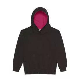 AWDis gyerek pulóver Varsity 280 fekete-pink
