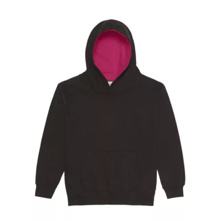 AWDis gyerek pulóver Varsity 280 fekete-pink