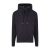 AWDis pulóver Cross Neck Hoodie 330 koptatott fekete