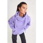 AWDis pulóver Cross Neck Hoodie 330 digitális levendula