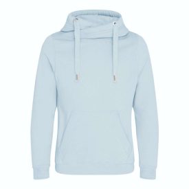 AWDis pulóver Cross Neck Hoodie 330 égszínkék