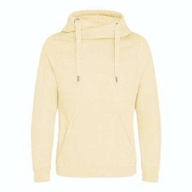 AWDis pulóver Cross Neck Hoodie 330 vanília