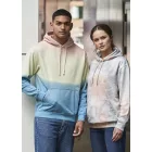 AWDis pulóver Tie-Dye 280 batikolt szürke-pink