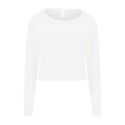 AWDis női pulóver Cropped 280 fehér