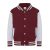 AWDis gyerek pulóver Varsity 330 burgundy-melírozott szürke
