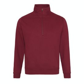 AWDis pulóver Sophmore ¼ Zip 280 burgundi