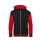 AWDis gyerek pulóver Urban Varsity 330 fekete-tűzpiros