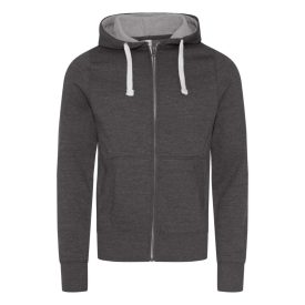 AWDis pulóver Heavyweight Hoodie 400 melírozott grafit