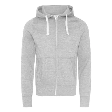 AWDis pulóver Heavyweight Hoodie 400 melírozott szürke