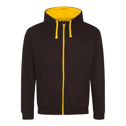 AWDis pulóver Varsity Zoodie 280 fekete-arany