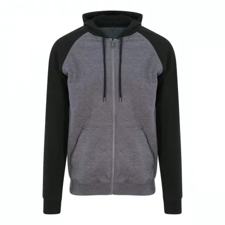 AWDis pulóver Baseball 280 grafit-fekete