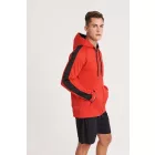 AWDis pulóver Sports Zoodie 200 tűzpiros-fekete