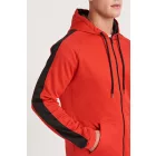 AWDis pulóver Sports Zoodie 200 tűzpiros-fekete