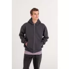 AWDis pulóver Heavyweight Zoodie 440 ébenszürke