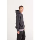 AWDis pulóver Heavyweight Zoodie 440 ébenszürke