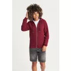 AWDis pulóver Organic Zoodie 280 bordó