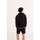 AWDis pulóver Organic Zoodie 280 fekete