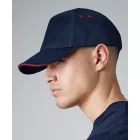 Beechfield baseball sapka Sandwich Peak 5P tengerkék-piros
