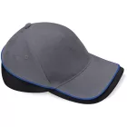 Beechfield baseball sapka Teamwear Competition 5P grafit-fekete-királykék