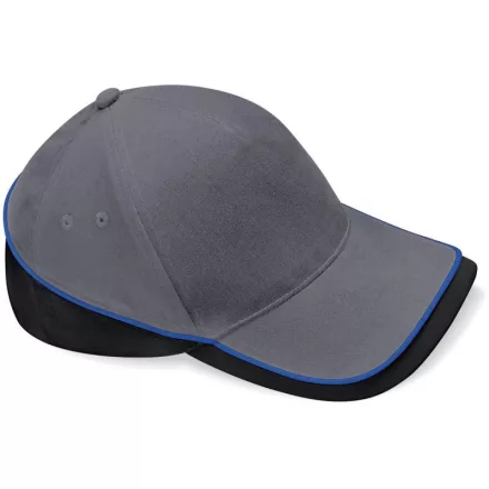 Beechfield baseball sapka Teamwear Competition 5P grafit-fekete-királykék