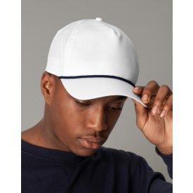   Beechfield baseball sapka Rope Detail Golf 5P fehér-tengerkék
