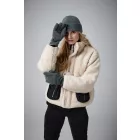 Beechfield polár kesztyű Recycled acélszürke