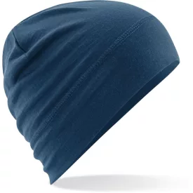 Beechfield sapka Merino Beanie acélkék