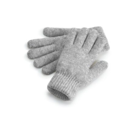 Beechfield kesztyű Crosy Ribbed melírozott szürke