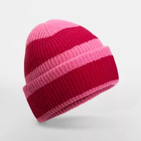 Beechfield sapka Color Block pink-piros