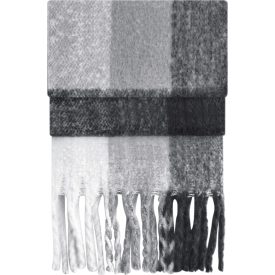 Beechfield sál Fluffy Check szürke kockás