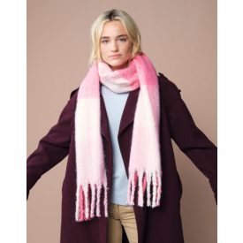 Beechfield sál Fluffy Check rózsaszín kockás