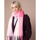 Beechfield sál Fluffy Check rózsaszín kockás